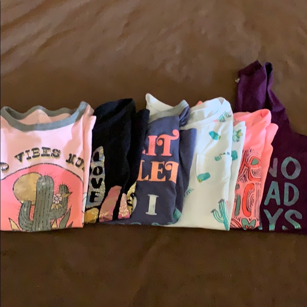 Lot of 6 girls tees